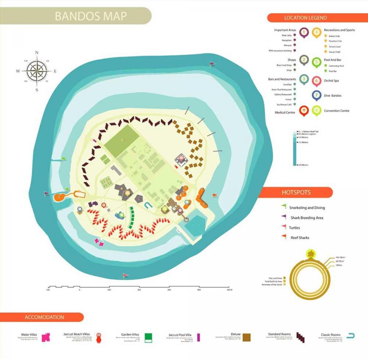 mapa bandos Malediwy