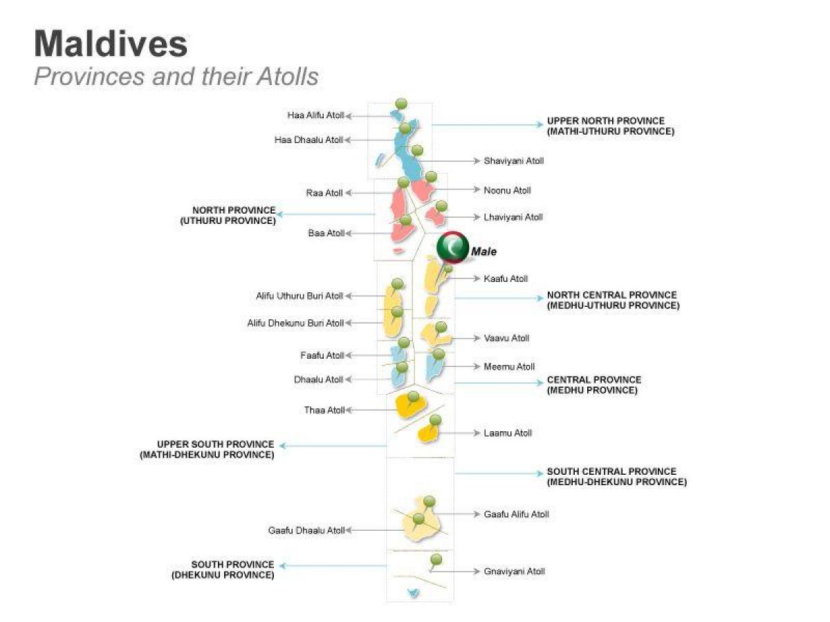 mapa Malediwy mapa zarys
