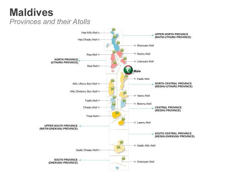 mapa Malediwy mapa zarys