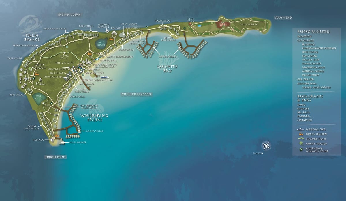 mapa shangri la Malediwy