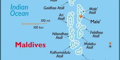 Baa Atol na Malediwach mapie