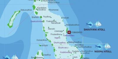 Ile Malediwy mapie