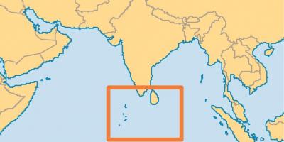 Wyspy Malediwy lokalizacja na mapie świata